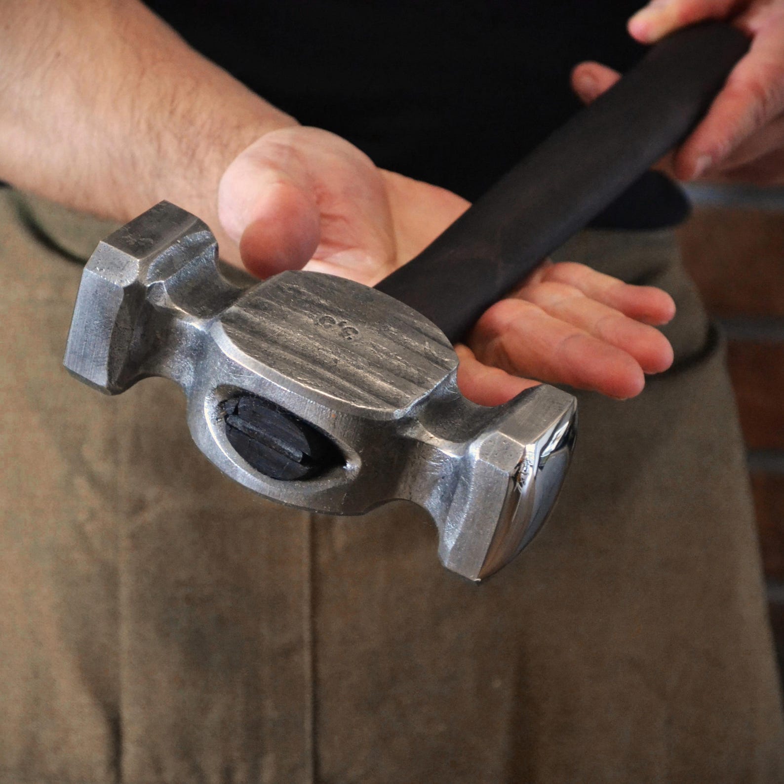 Square Rounding Hammer Blacksmith Hammer – Square Circle Rounding Hammer | Hand-forged With ...