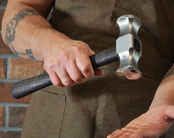 Rounding Hammer for Blacksmithing | Double Face Forging Hammer