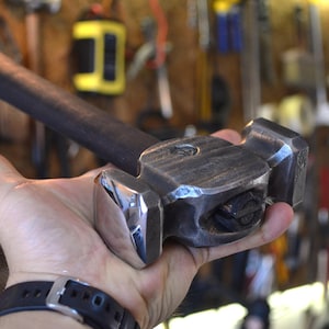 Rounding Hammer, Square-Circle Double-Headed Blacksmith Hammer