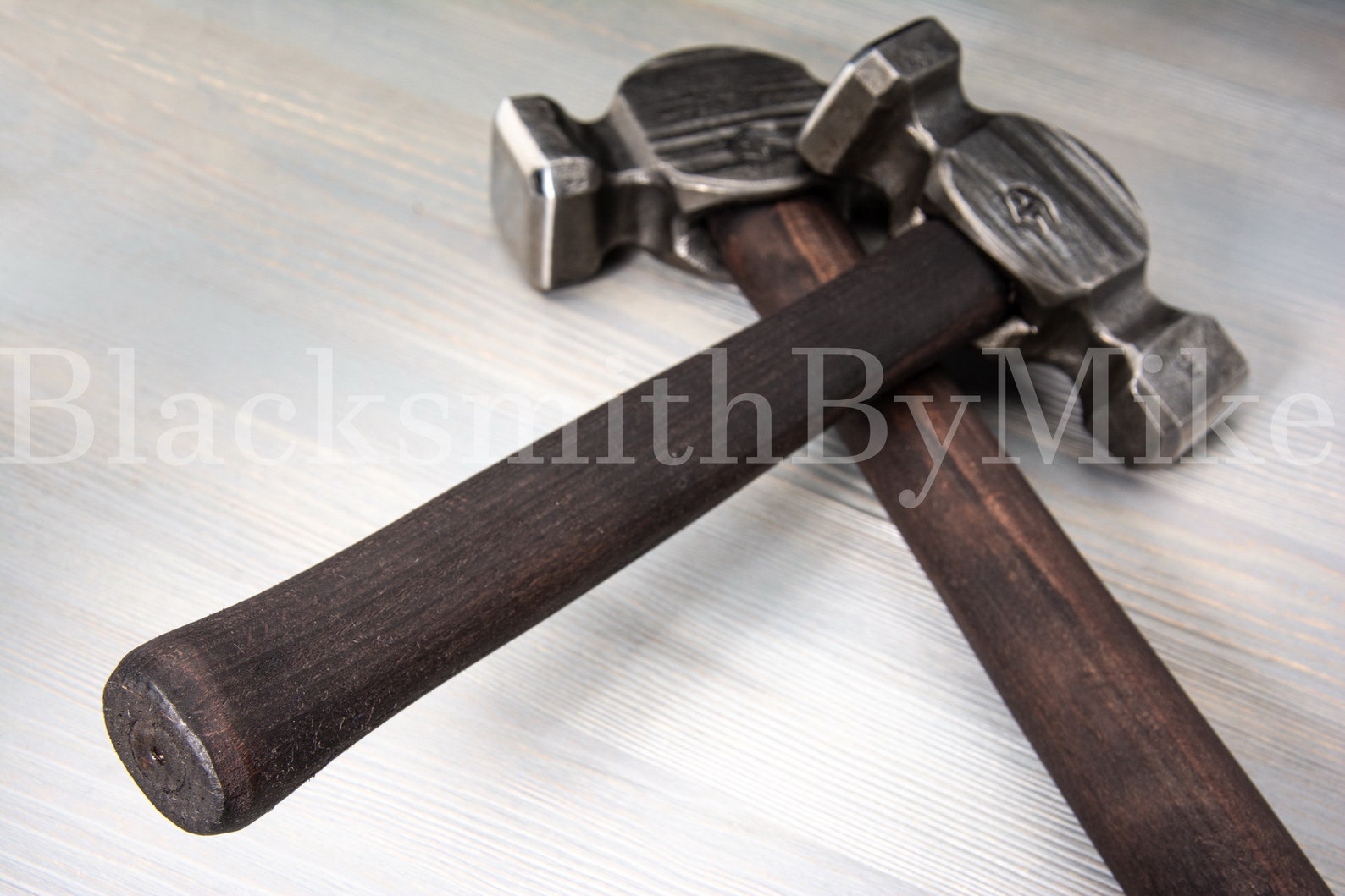 Hammer for Blacksmithing Straight Peen Hammer 2lb Hand Etsy