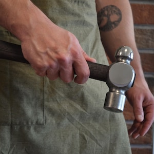 Hand-Forged Blacksmith Ball-peen hammer 2 lb