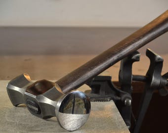 Blacksmith Rounding Hammer: AISI 1045 steel, Ashwood Handle