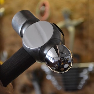 Hammer for Blacksmithing 2 lb Ball-Peen Hammer with Ergonomic Ashwood Handle