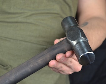 Blacksmith Hammer: Rounding & Planishing, Ashwood Handle