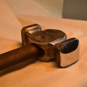 Hand Forged Hammer – High Carbon Steel Rounding Hammer Blacksmithing ...