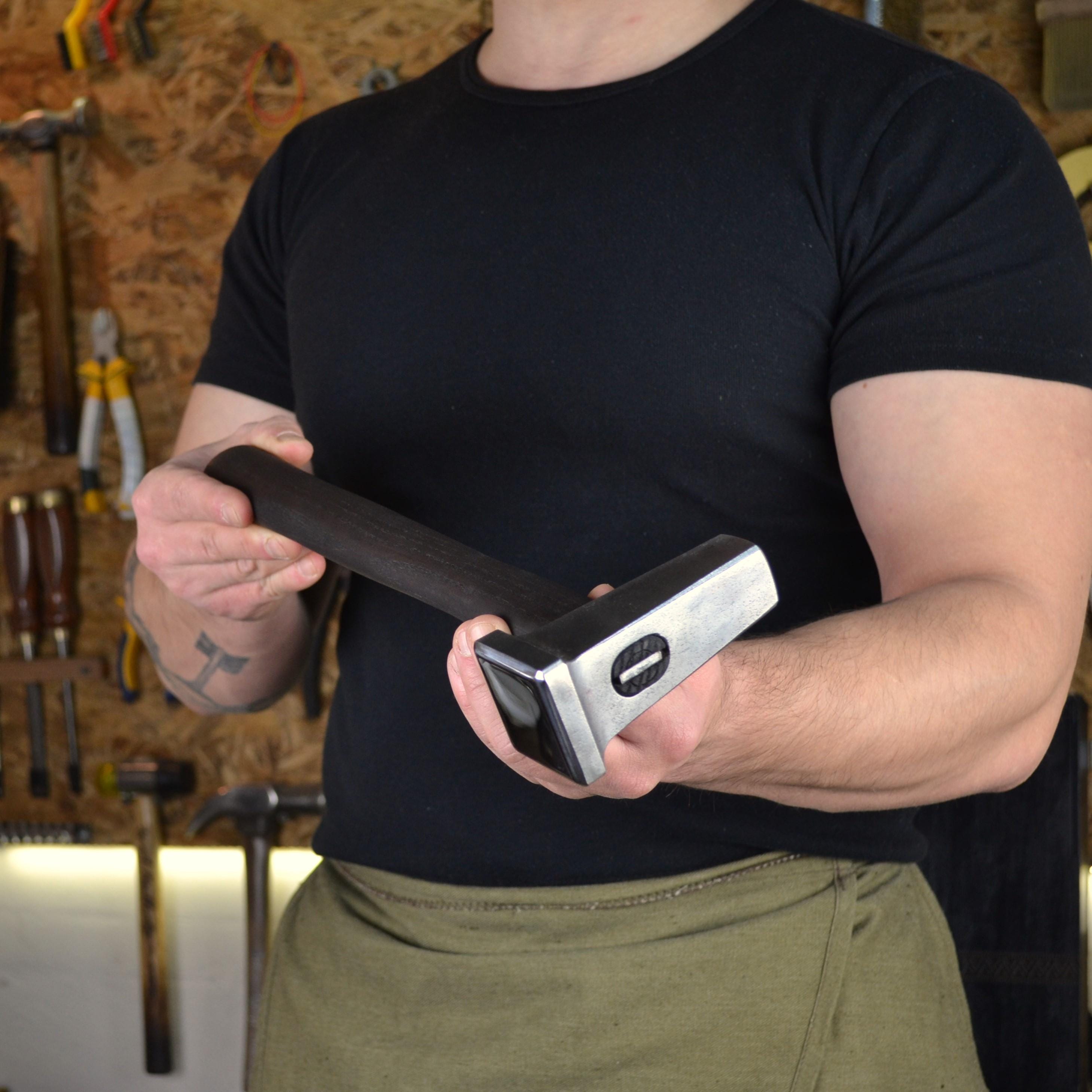 Flatter Rool Blacksmith Hammer (flatter) 2.5lbs - Professional Blacksmiths Tool for ...