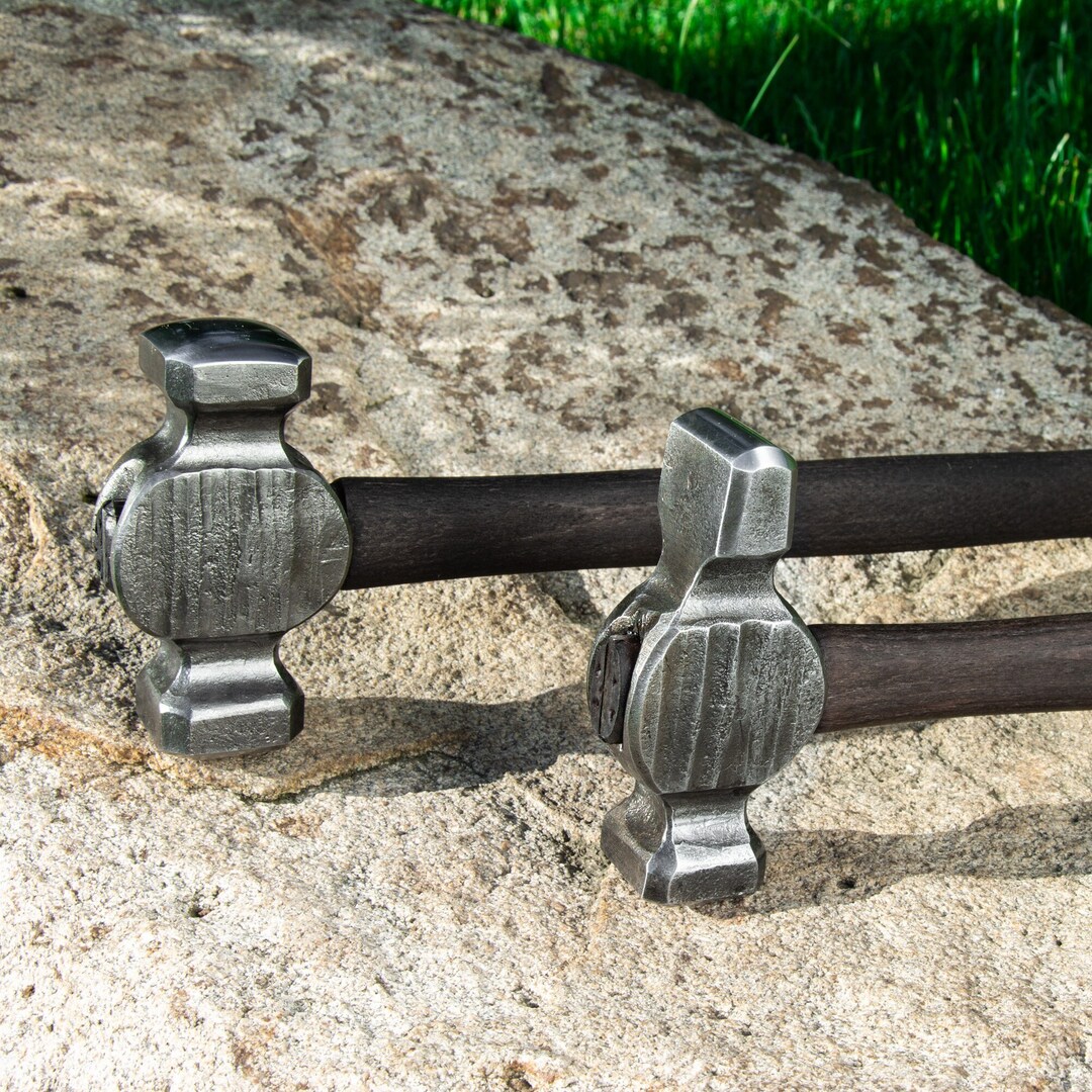 Blacksmith Hammer Set Round Hammer and Cross Peen Hammer Etsy