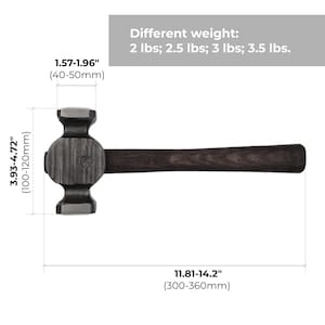 Titan 63233 2.5 Lb Stoning Hammer – Durable, Professional-Grade, For Masonry & Demolition