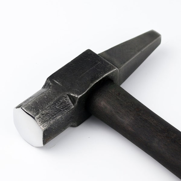 Blacksmith's Hot Punch Rounding Hammer 2.2lb, Square Punch Hammer & Forging Tools - Premium Blacksmithing Hammers and Forge Equipment