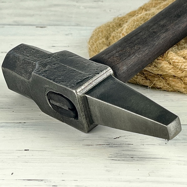 Blacksmith's Hot Punch Rounding Hammer 2.2lb, Square Punch Hammer & Forging Tools - Premium Blacksmith's Hammers and Forge Equipment