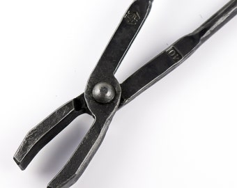 Kleszcze kowalskie z płaskimi szczękami | Ręcznie kute kleszcze kuźnicze do obróbki metalu i kowalstwa