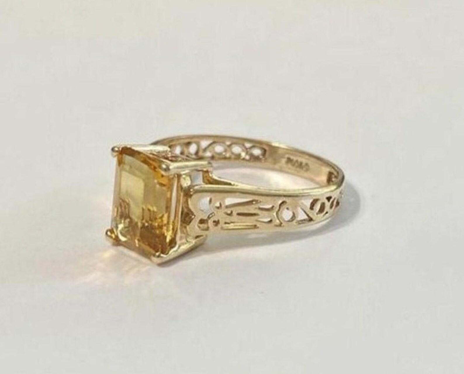 Genuine Yellow Topaz Ring-November Birthstone Ring-Yellow | Etsy