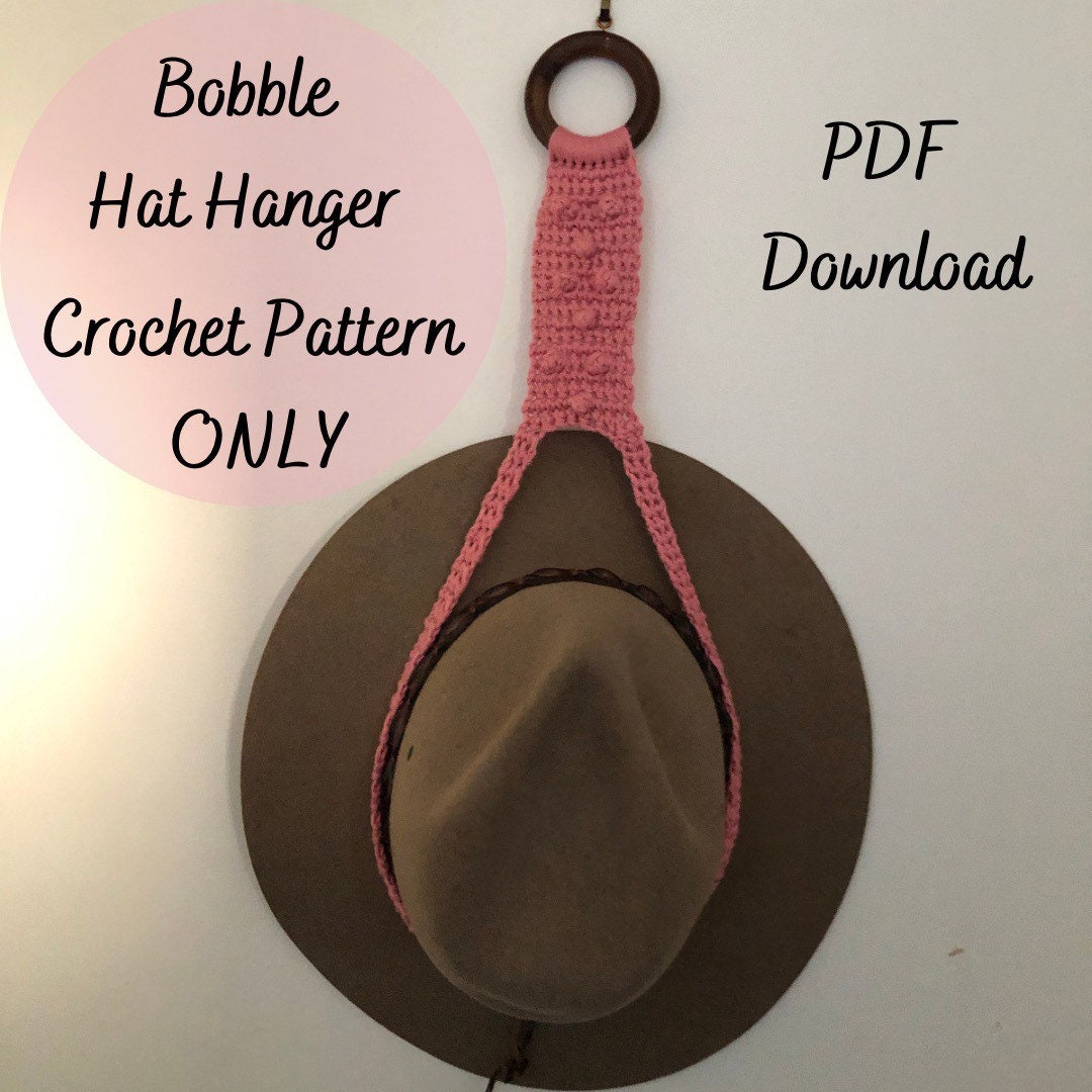 PATTERN Only,crochet Hat Hanger,hat Holder,hanging Hat,handmade,boho