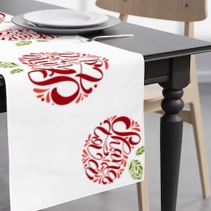 Rosh Hashana Table Runner | TABLE RUNNER for Rosh Hashanah Seder | Jewish New Year Gift | Apple pattern | Dress your Rosh Hashana table