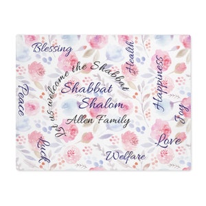 Personalized Challah Cover | Challah Cover for Shabbat | Jewish Wedding Gift | Dress your SHABBAT table | Challah cover with family name
