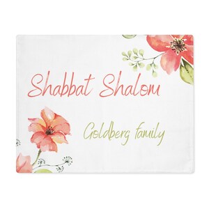 Personalized Challah Cover | Challah Cover for Shabbat | Jewish Wedding Gift | Dress your Shabbat table | Challah cover with family name