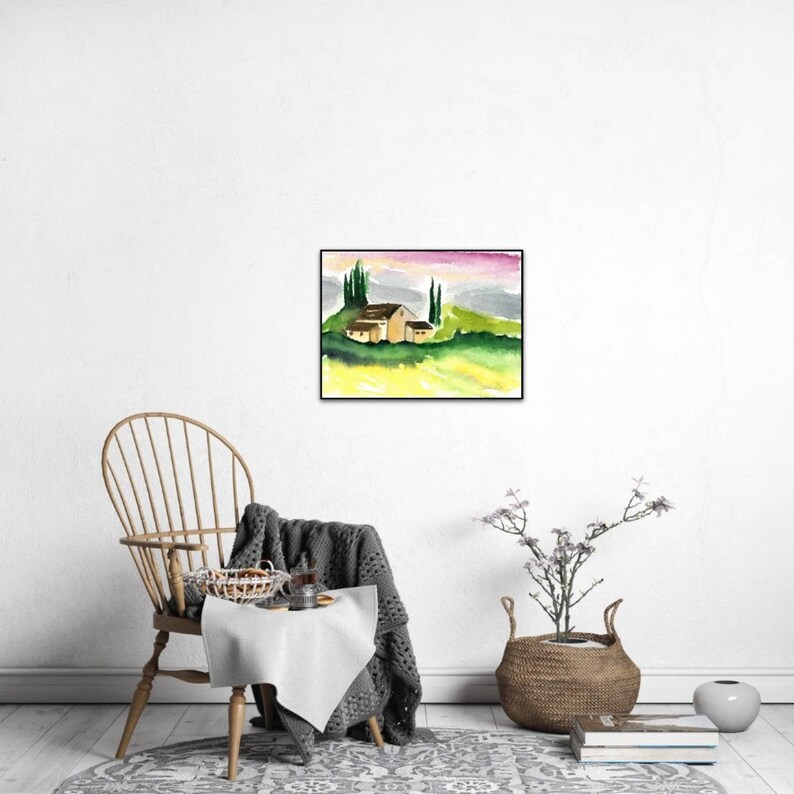Landscape Print Printable Painting Wall Hanging Etsy