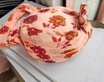 Floral Print Indian Turban: Handmade Cotton Safa for Wedding
