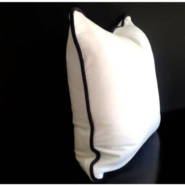 Black White Euro Pillow Covers Etsy