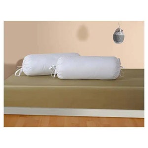 Solid Plain Cotton Made With Insert Filling Durable Quality & Hotel Hard Quality White Bed Bolster Pillows for Sleeping Size : @ll Awailable