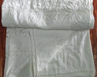 Indische Organza Baumwolle Tagesdecke: Hellbraun Kantha Bettwäsche Bettlaken