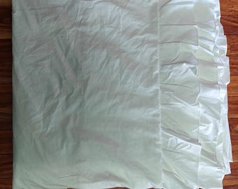 Organic Cotton Ruffled Duvet Cover Set - Shabby Chic Bedding,Doona Cover