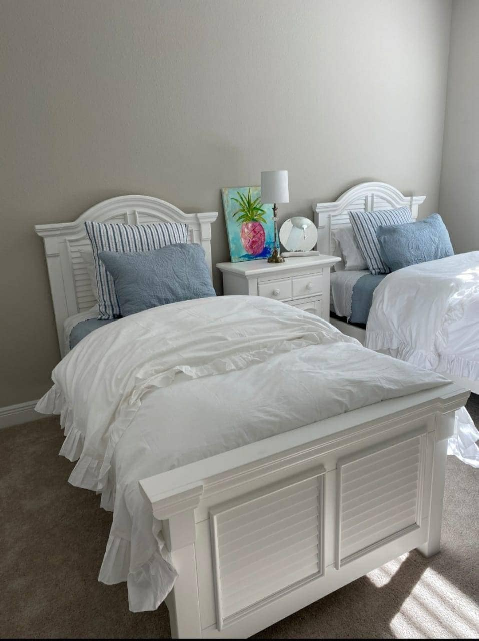 White Ruffle Doona White Ruffle Trim Duvet Cover Set: 360TC Cotton Bedding Doona Cover - Etsy