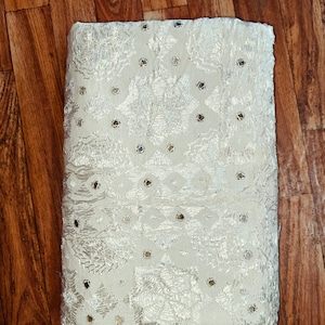 Hand Embroidered Cotton Bedspread: Rajasthani MirrorWork Blanket