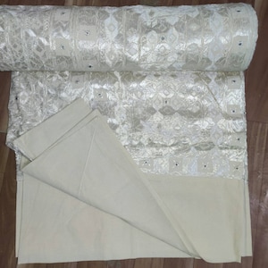 Vintage Mirror Work Bed Cover: Hand Embroidered Indian Quilt