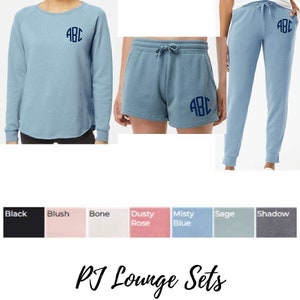 Lightweight Lounge Set | Matching PJs | Shorts | Joggers | Crewneck