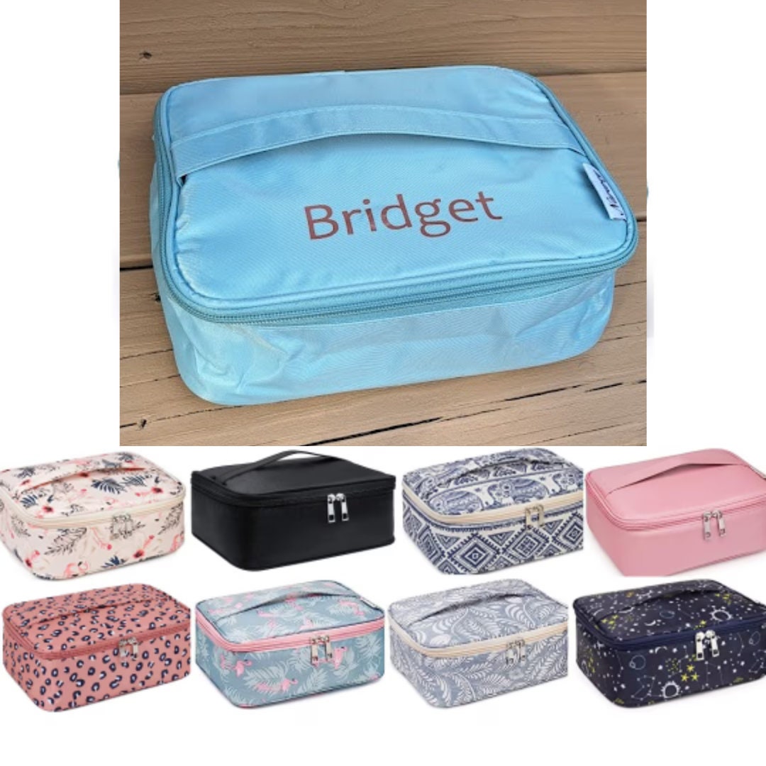 Personalized Toiletry Train Case Makeup Bag, Travel Case, Monogram Etsy