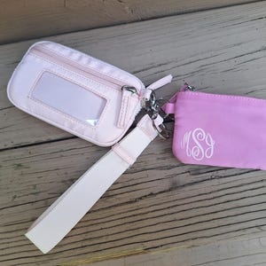 Personalized Wristlet Keychain Wallet | Monogram, Bridesmaid, Travel