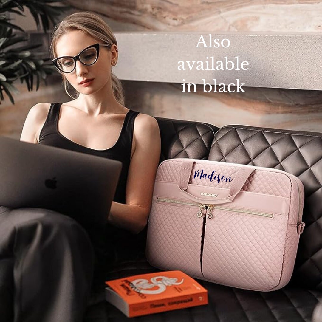 Personalized Laptop Case With Shoulder Strap Monogram, Messenger Bag — free download