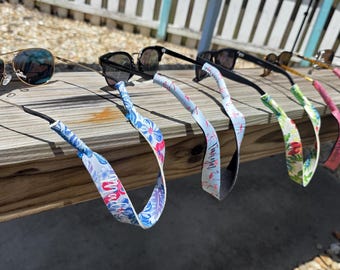 Monogram Floating Glasses Strap Lanyard for Boats, Lakes, Ocean, Waterparks
