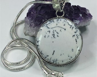 40X27X6 mm Loose Gemstone B-132 Dendrite Opal Pendant Dendrite Opal Macrame Pendant Gemstone Pendant Oval Shape 51.00 Ct