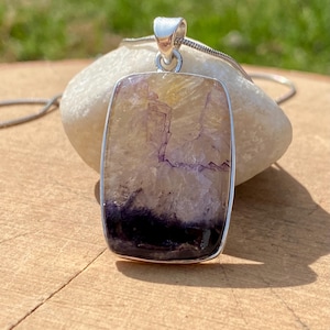 Blue John Sterling Silver Pendant