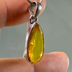 Baltic Amber Sterling Silver Pendant