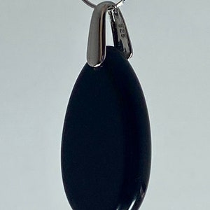 Polished Tourmaline Teardrop Pendant.