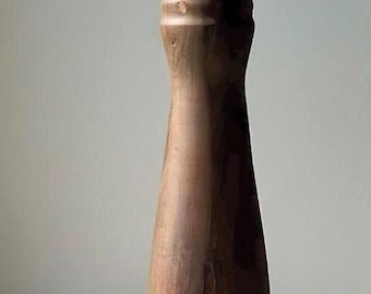 Hand Turned Pear Wood Vase – Rare UK Timber