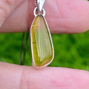 Baltic Amber Sterling Silver Pendant