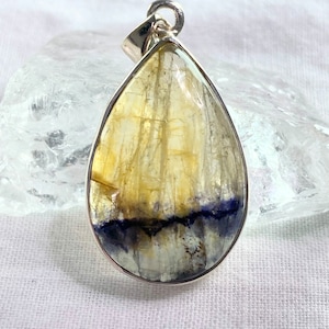 Blue John Silver Teardrop Pendant