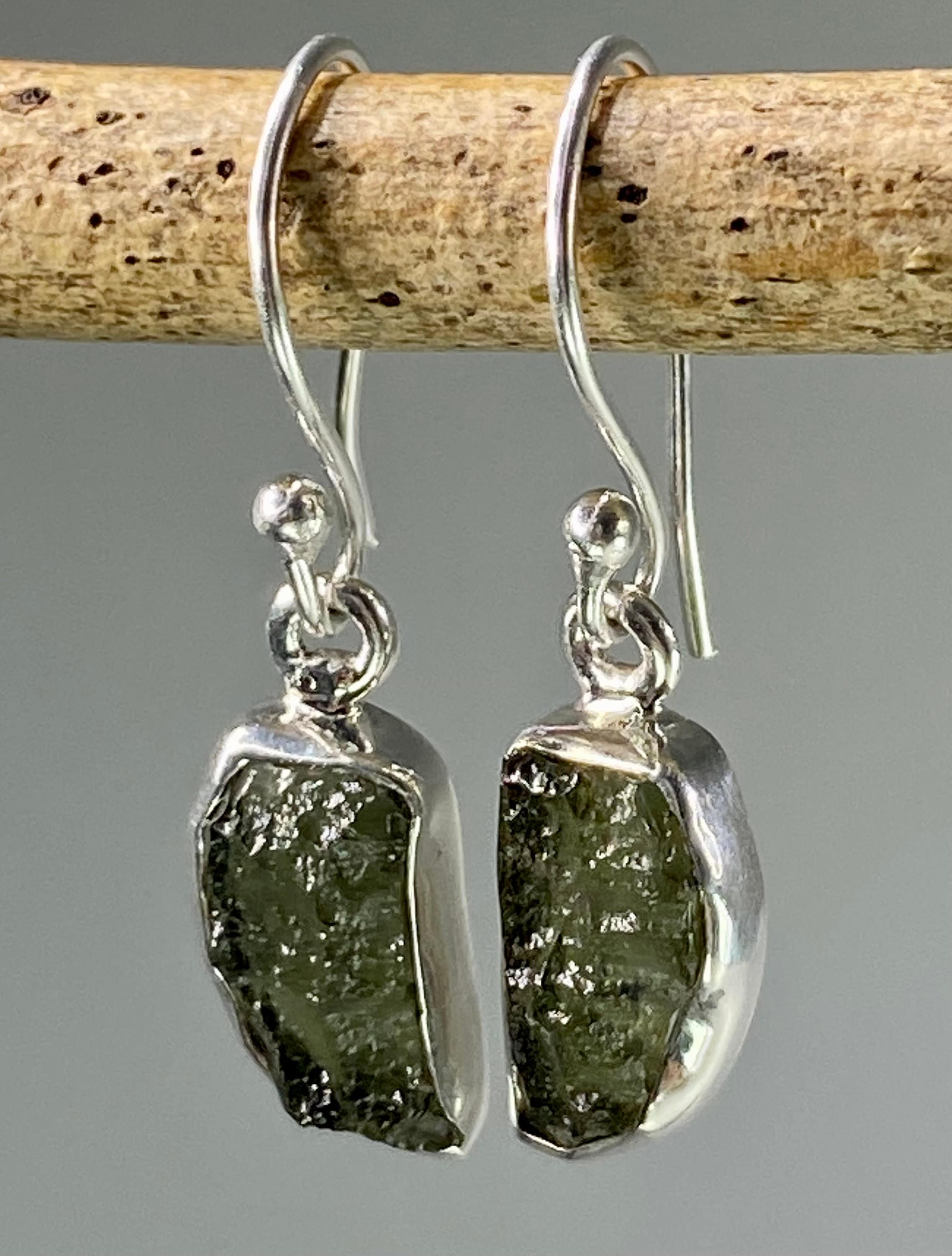 Moldavite earrings deals