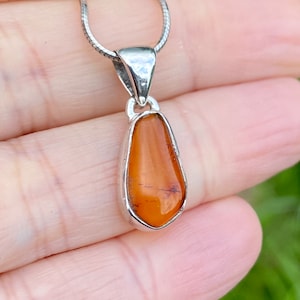Baltic Amber Sterling Silver Pendant