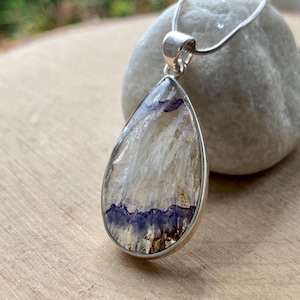 Blue John Silver Pendant