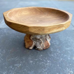 Oak Birch Wood Bowl Vase