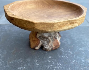 Oak Birch Wood Bowl Vase