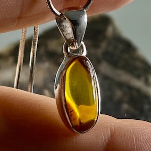 Baltic Amber Sterling Silver Pendant