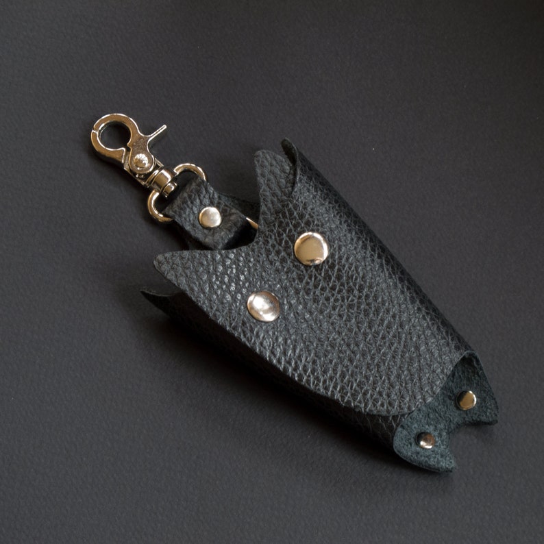 Unusual gift for men or women Leather key case Vampire Bat Leather key organizer