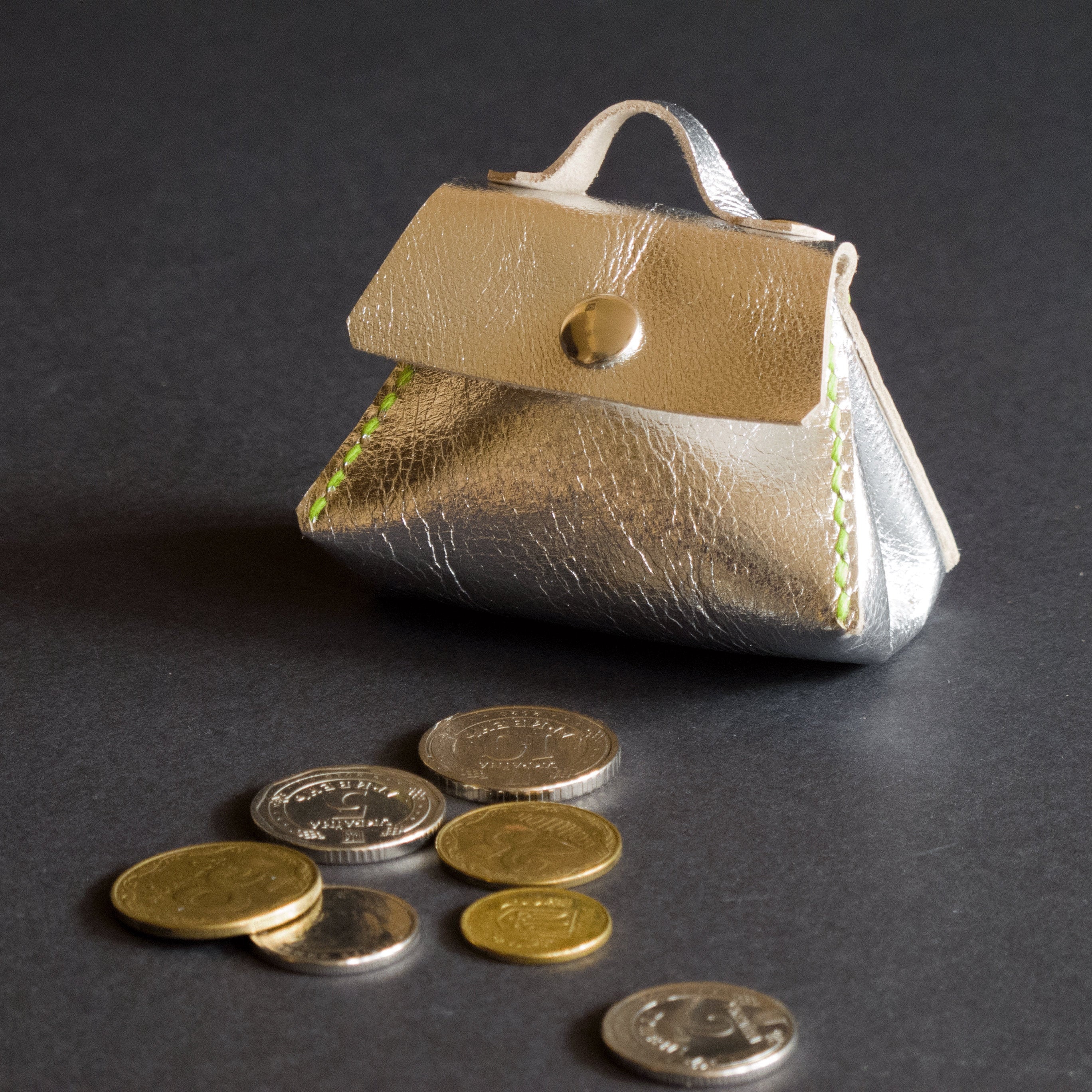 Leather small mini bag keychain for women. Leather bag for Etsy