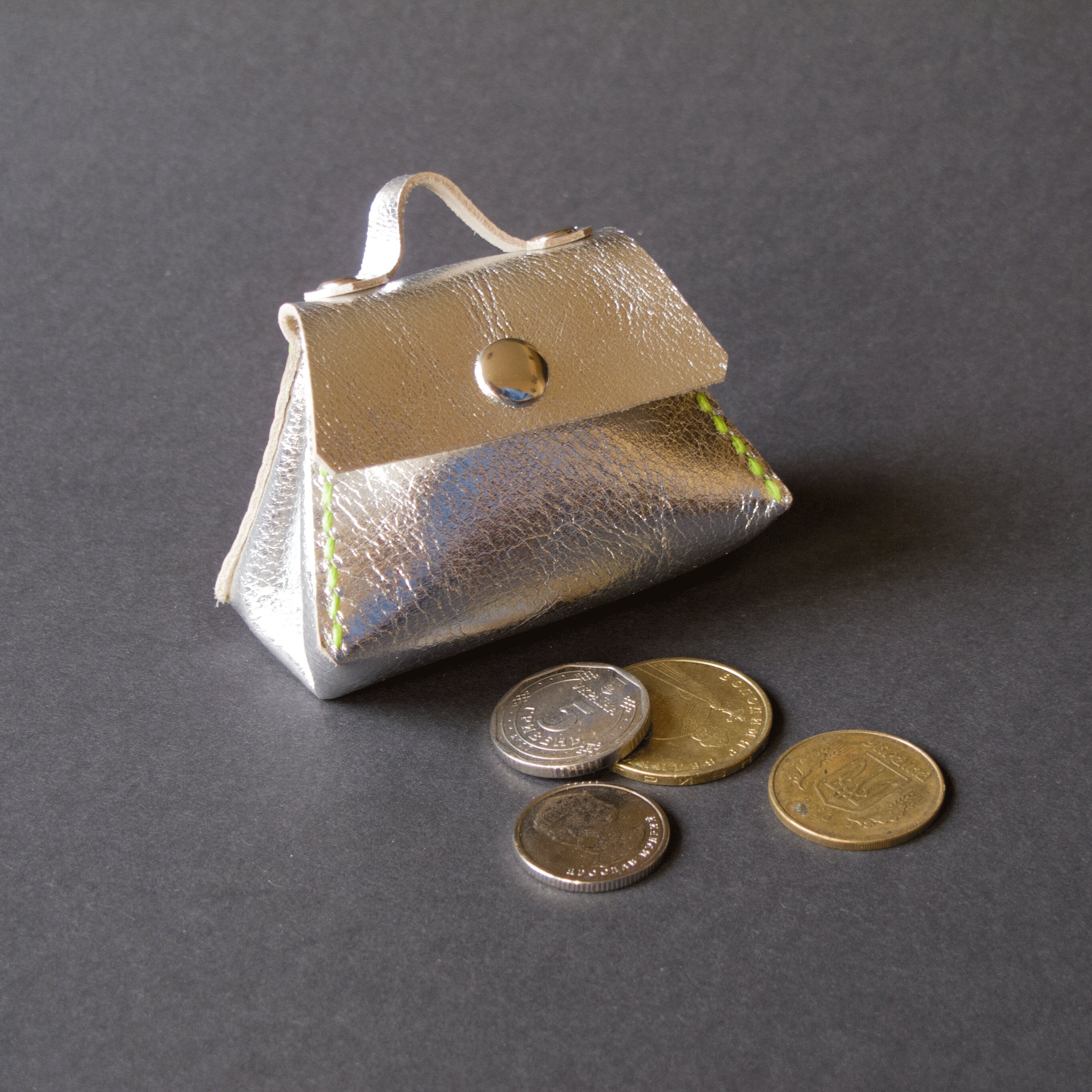 Leather small mini bag keychain for women. Leather bag for Etsy